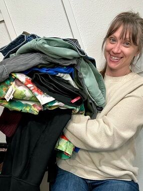 Hello, I'm Meaghan! This Is My Thrift Store Closet, A Place Of Gleeful Feelings!